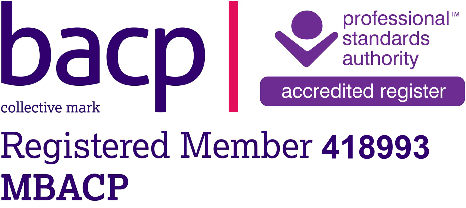 BACP Registered Member 418993 MBACP